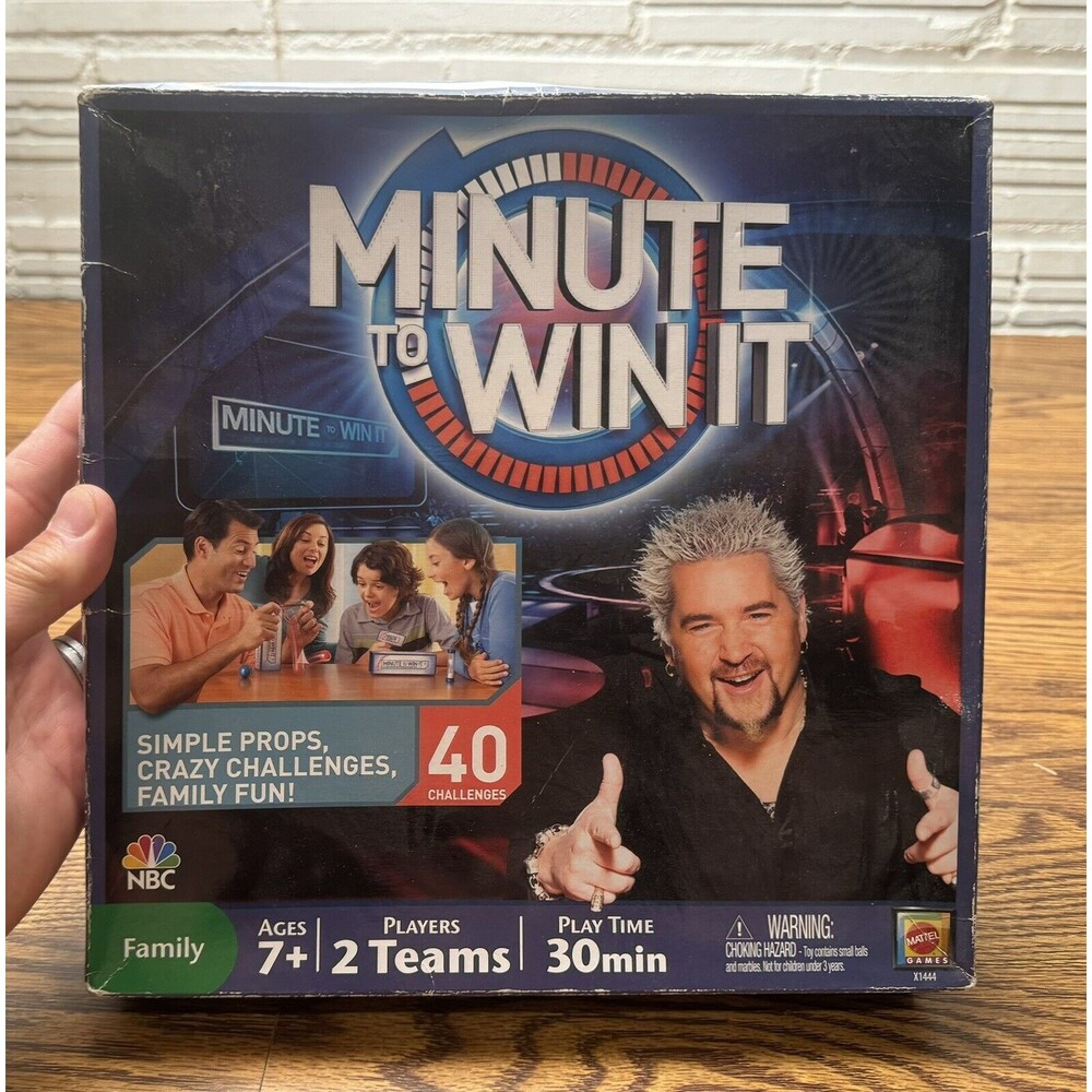 Minute To Win It Mattel Family Board‎ Game CBS 2011